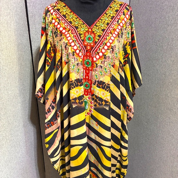 Flowy Animal Print Kaftan - Picture 1 of 1
